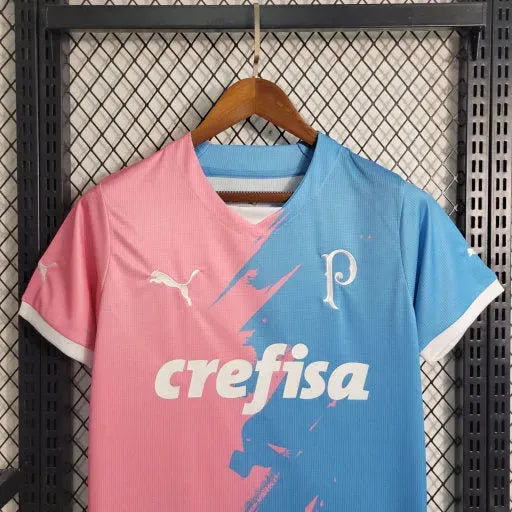 Camisa Palmeiras Edição Comemorativa 23/24 - Torcedor Masculina Azul e Rosa - Netmantos