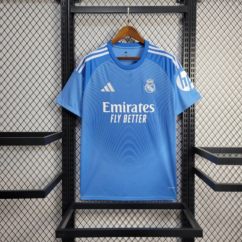 Camisa Real Madrid Goleiro 25/26 - Torcedor Masculina Azul
