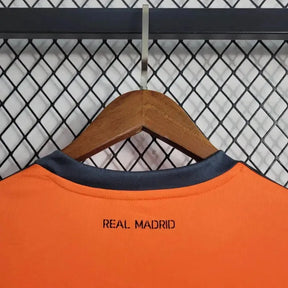 Camisa Real Madrid Away 2 Retrô 2013/14 - Torcedor Masculina Laranja Manga Longa - Netmantos