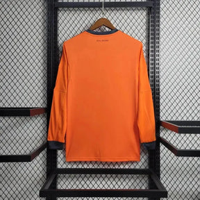 Camisa Real Madrid Away 2 Retrô 2013/14 - Torcedor Masculina Laranja Manga Longa - Netmantos