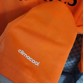 Camisa Real Madrid Away 2 Retrô 2013/14 - Torcedor Masculina Laranja Manga Longa - Netmantos