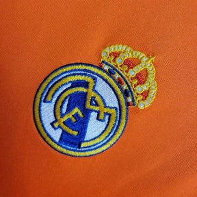 Camisa Real Madrid Away 2 Retrô 2013/14 - Torcedor Masculina Laranja Manga Longa - Netmantos
