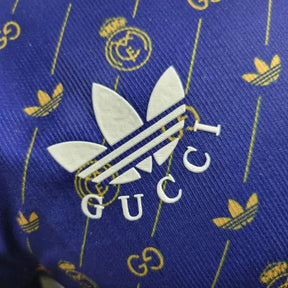 Camisa Real Madrid Edição Especial Gucci 24/25 - Jogador Masculina Roxa - Netmantos