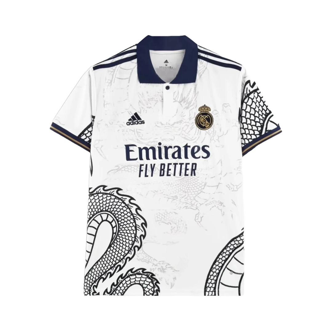 Camisa Real Madrid Hello Kitty Dragão Chinês 24/25 - Torcedor Masculina Branca
