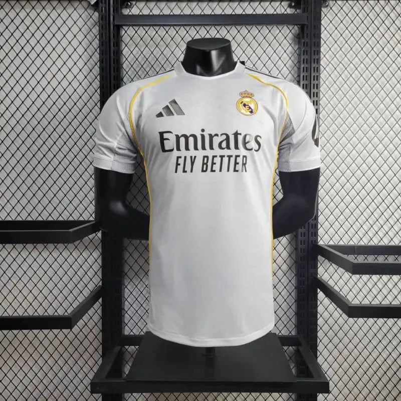 Camisa Real Madrid Home 25/26 - Jogador Masculina Branca - Netmantos