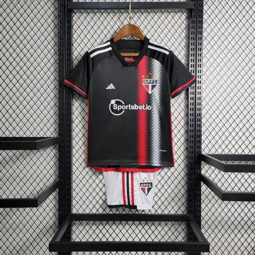 Camisa São Paulo Away II 23/24 - Torcedor Infantil Preta - Netmantos