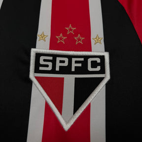 Camisa São Paulo Away 25/26 - Torcedor Masculina Vermelha + Patrocínios