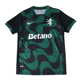 Camisa Sporting Third Away 25/26 - Torcedor Masculina Preta e Verde