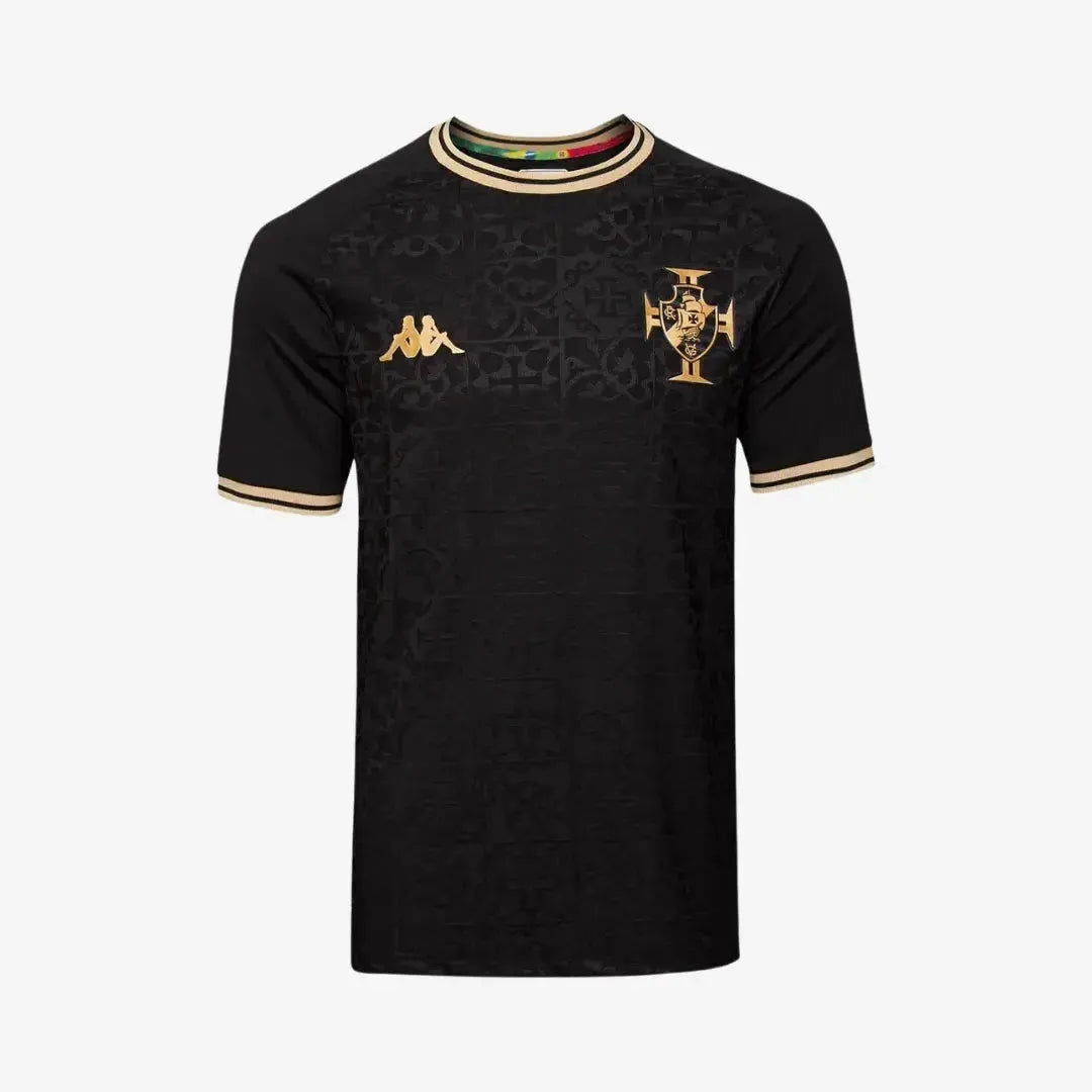 Camisa Vasco Goleiro 22/23 - Torcedor Masculina Preta e Dourada - Netmantos