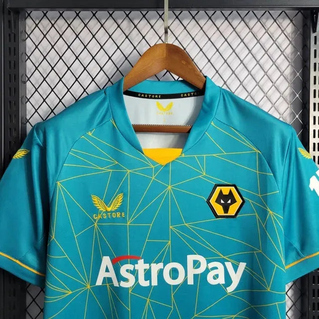 Camisa Wolverhamptom Away 22/23 - Torcedor Masculina Azul - Netmantos