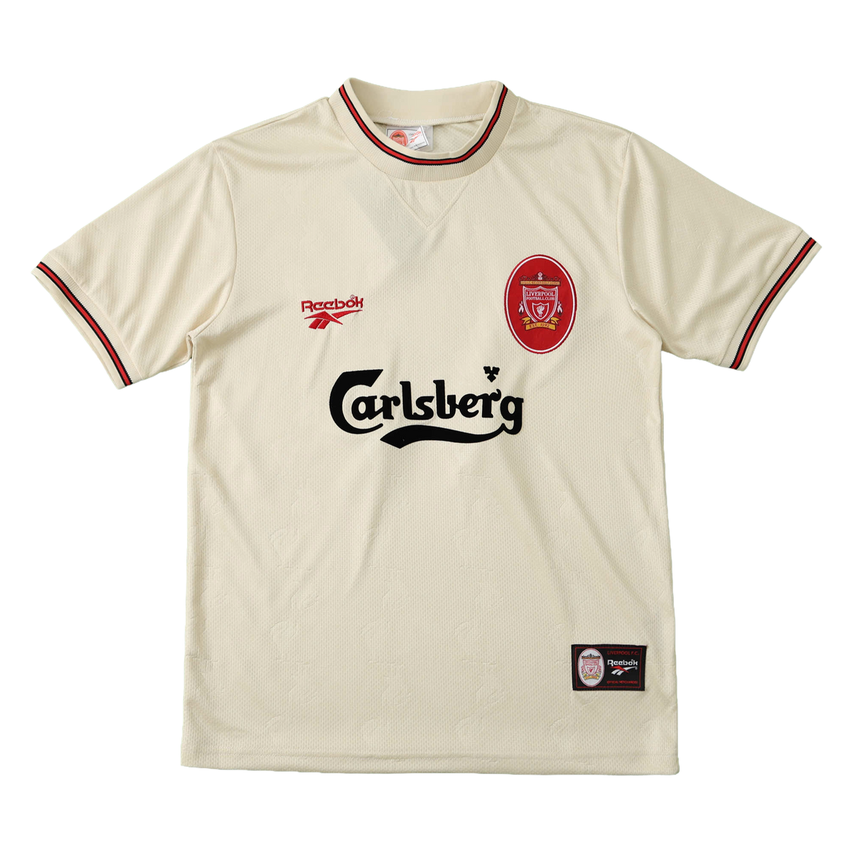 Camisa Liverpool Retrô Away 1996/97 - Torcedor Masculina Bege
