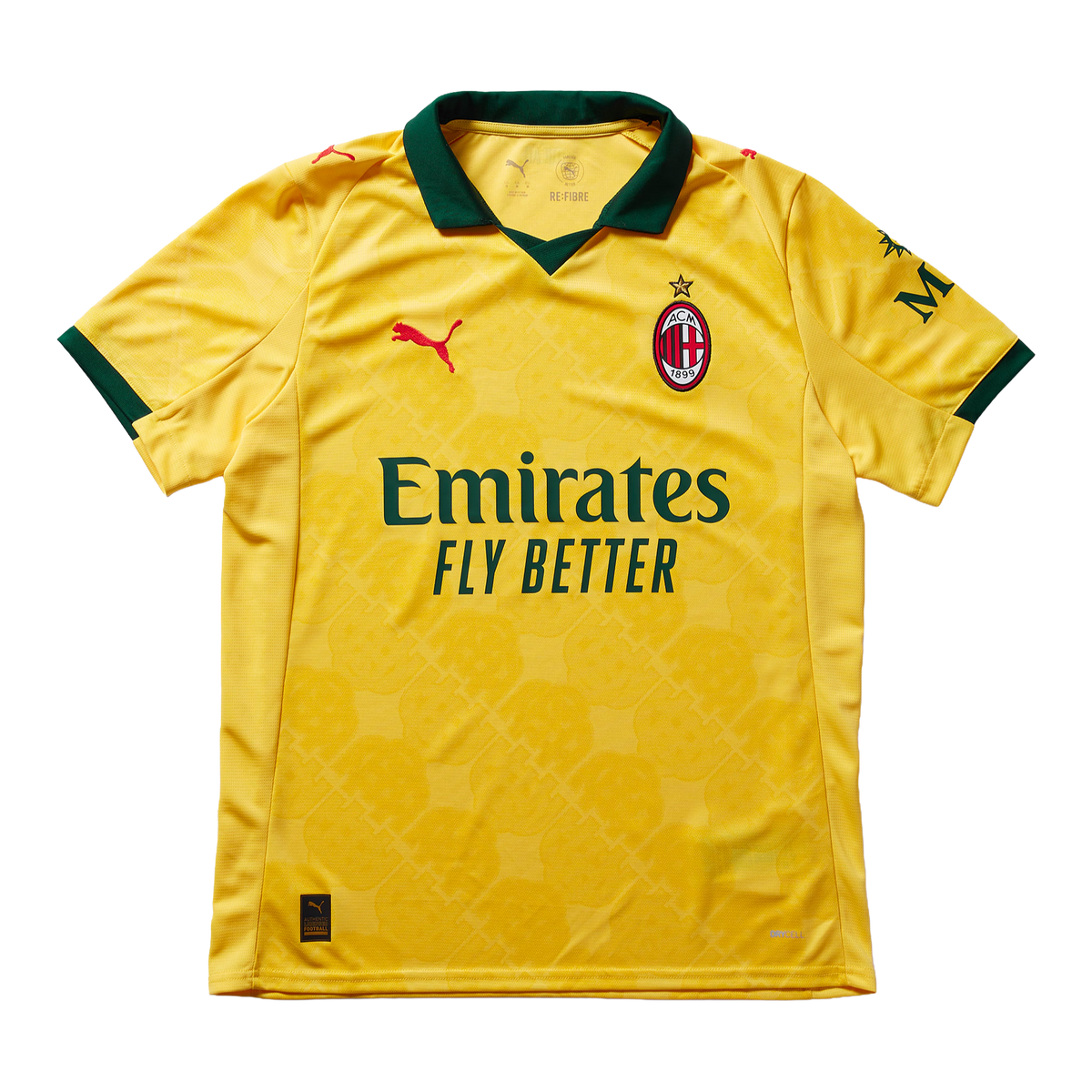 Camisa AC Milan Third Away 25/26 - Torcedor Masculina Amarela