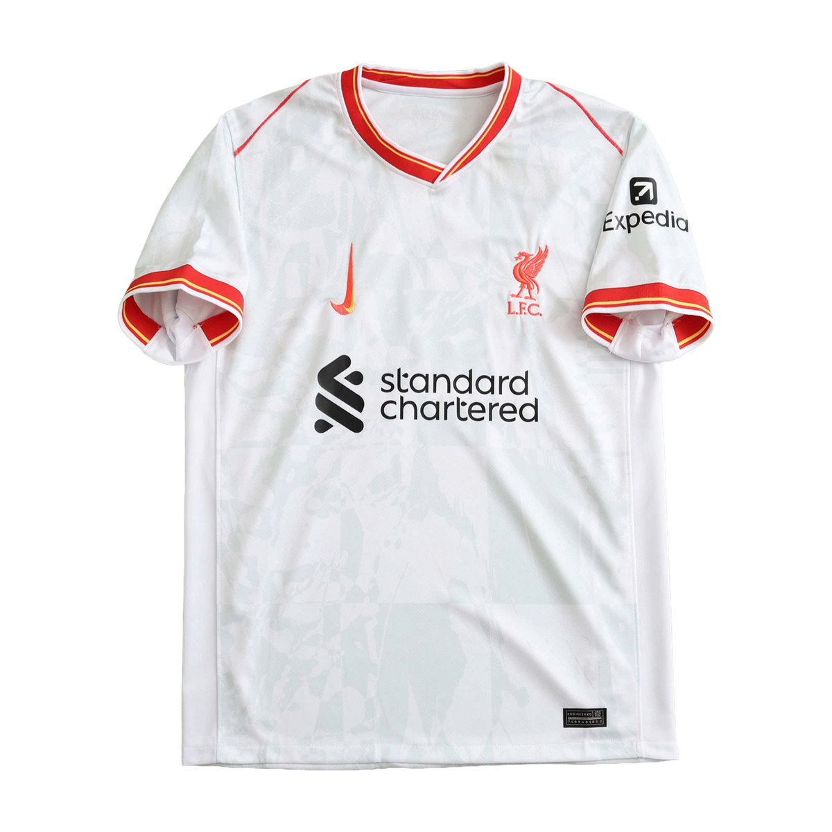 Camisa Liverpool Away II 24/25 - Torcedor Masculina Branca e Vermelha