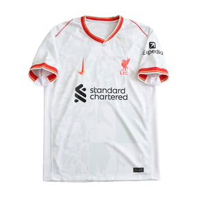 Camisa Liverpool Away II 24/25 - Torcedor Masculina Branca e Vermelha