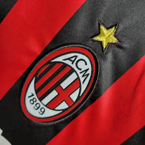 Camisa AC Milan Home Retrô 2006/07 - Torcedor Masculina Dourada Manga Longa - Netmantos