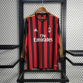 Camisa AC Milan Retrô 2013/14 - Torcedor Masculina Manga Longa - Netmantos