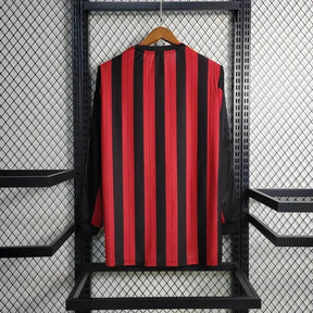 Camisa AC Milan Retrô 2013/14 - Torcedor Masculina Manga Longa - Netmantos
