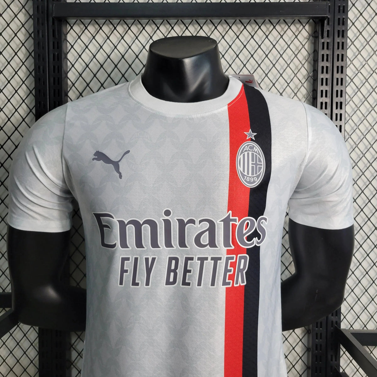 Camisa AC Milan Away 23/24 - Jogador Masculina Branca - Netmantos