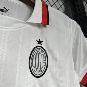 Camisa AC Milan Away 24/25 - Torcedor Infantil Branca - Netmantos