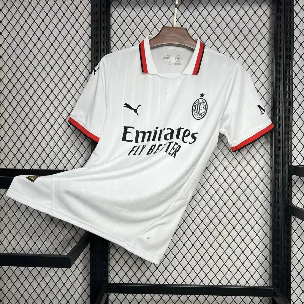Camisa AC Milan Away 24/25 - Torcedor Masculina Branca - Netmantos
