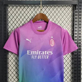 Camisa AC Milan Away II 23/24 - Torcedor Infantil Roxa - Netmantos
