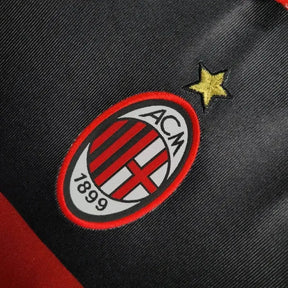 Camisa AC Milan Away Retrô 1998/99 - Torcedor Masculina Preta e Vermelha - Netmantos
