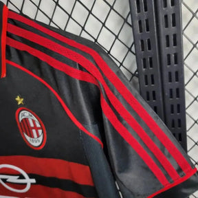 Camisa AC Milan Away Retrô 1998/99 - Torcedor Masculina Preta e Vermelha - Netmantos