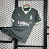 Camisa AC Milan Away Third 24/25 - Torcedor Masculina Preta e Verde - Netmantos