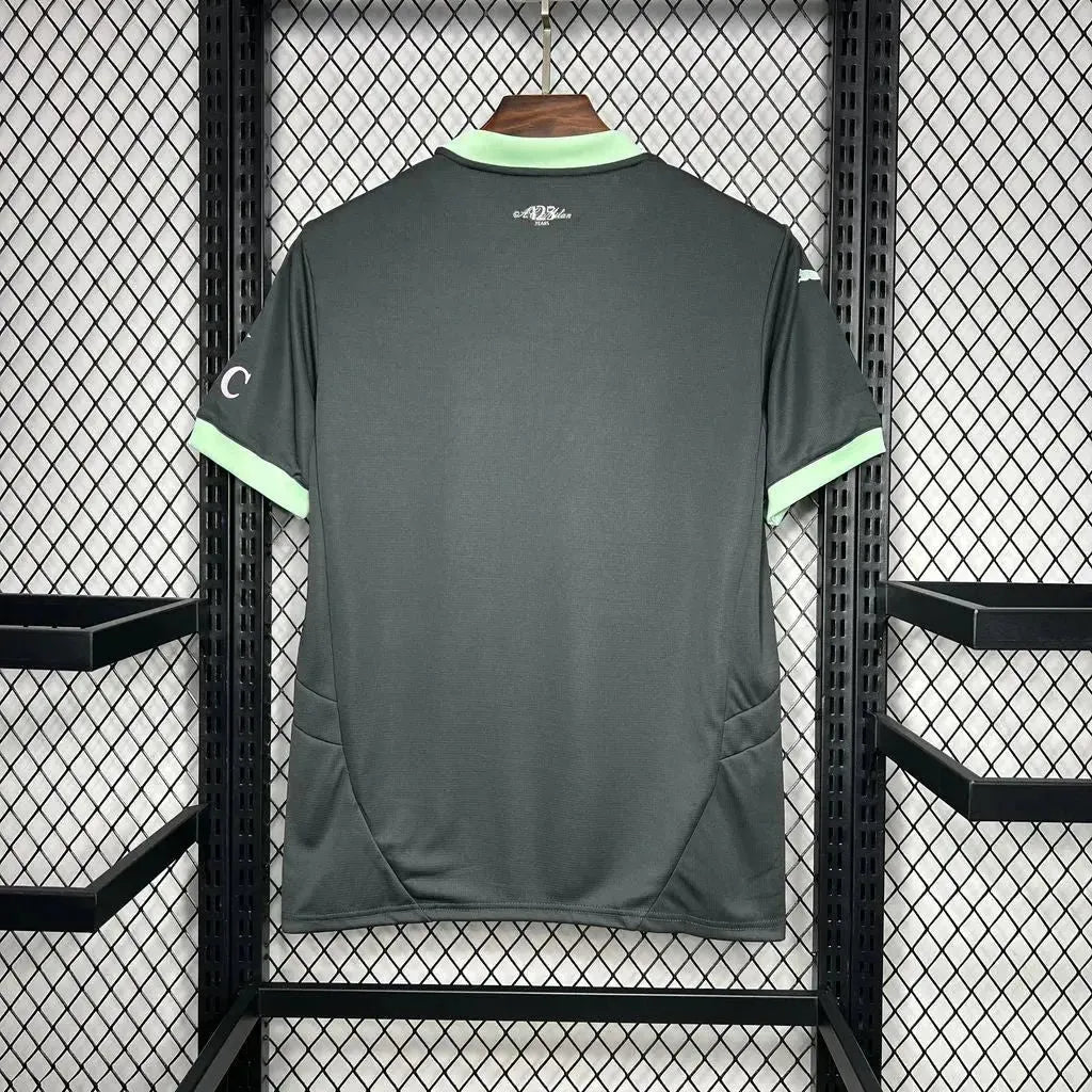 Camisa AC Milan Away Third 24/25 - Torcedor Masculina Preta e Verde - Netmantos
