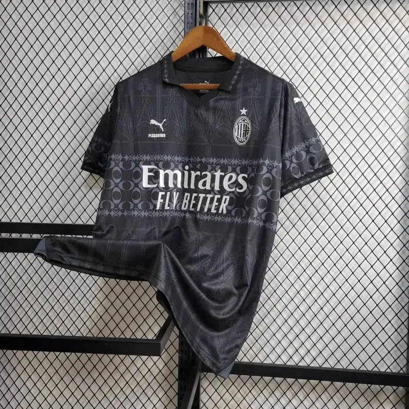 Camisa AC Milan Fourth 24/25 - Torcedor Masculina Preta - Netmantos