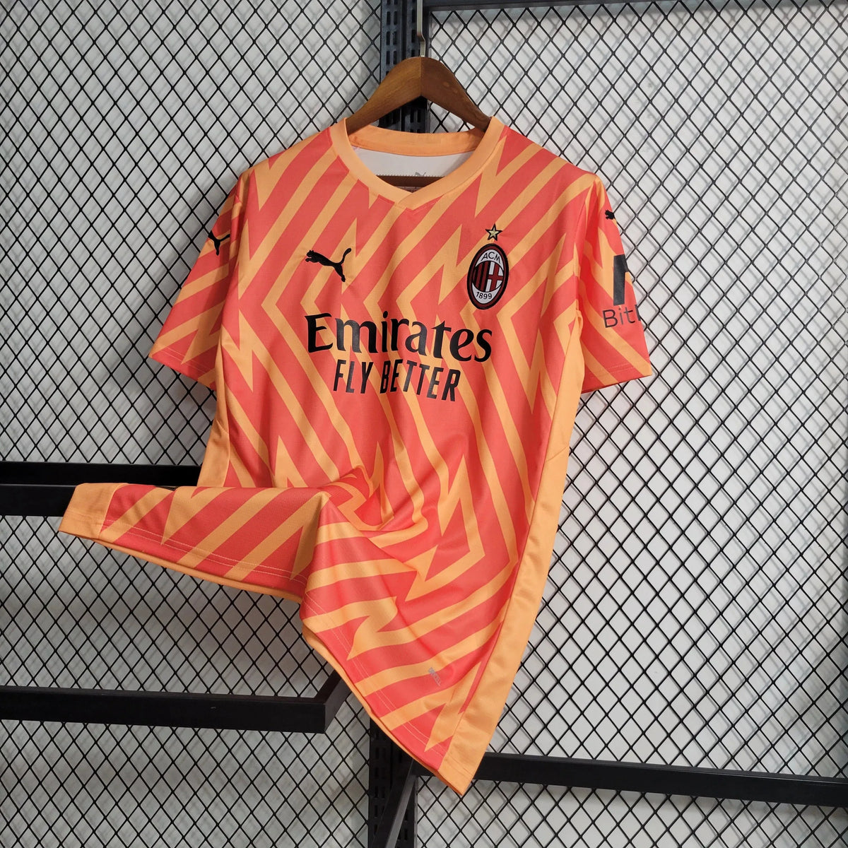 Camisa AC Milan Goleiro 23/24 - Torcedor Masculina Laranja - Netmantos