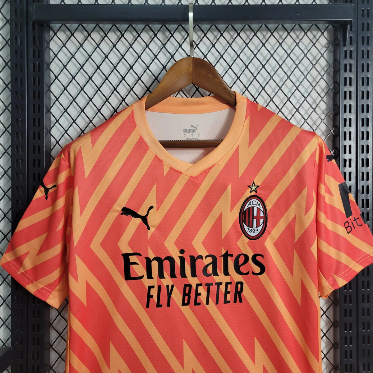 Camisa AC Milan Goleiro 23/24 - Torcedor Masculina Laranja - Netmantos