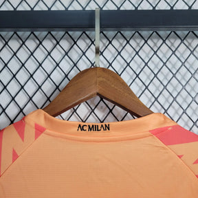 Camisa AC Milan Goleiro 23/24 - Torcedor Masculina Laranja - Netmantos