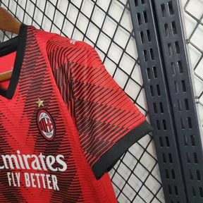 Camisa AC Milan Home 23/24 - Torcedor Infantil Vermelha - Netmantos