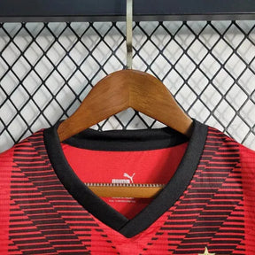 Camisa AC Milan Home 23/24 - Torcedor Infantil Vermelha - Netmantos