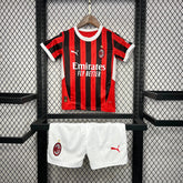 Camisa AC Milan Home 24/25 - Torcedor Infantil Vermelha - Netmantos