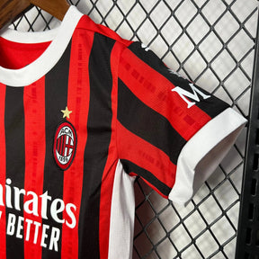 Camisa AC Milan Home 24/25 - Torcedor Infantil Vermelha - Netmantos