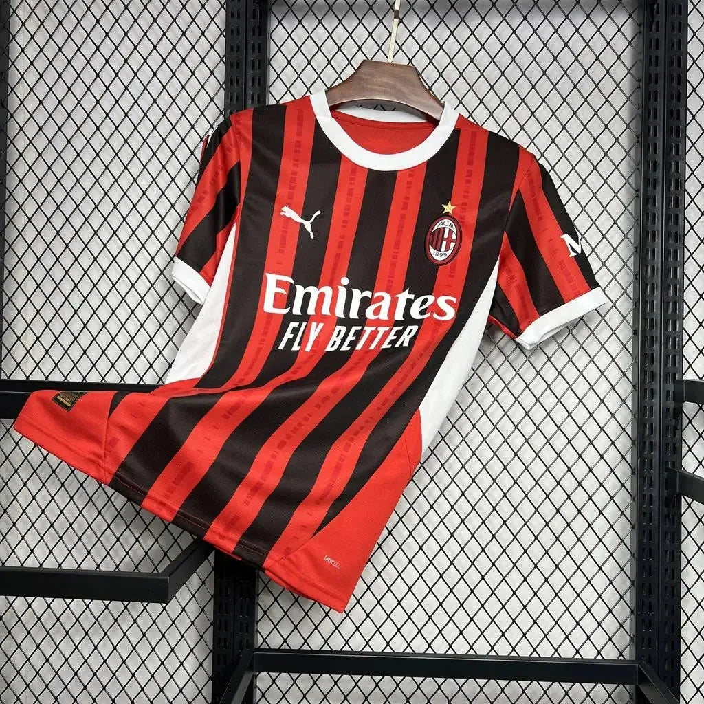 Camisa AC Milan Home 24/25 - Torcedor Masculina Vermelha - Netmantos