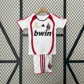 Camisa Ac Milan Retrô Away 2006/07 - Torcedor Infantil Branca - Netmantos