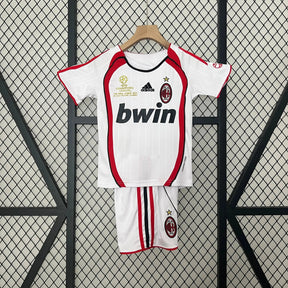 Camisa Ac Milan Retrô Away 2006/07 - Torcedor Infantil Branca - Netmantos