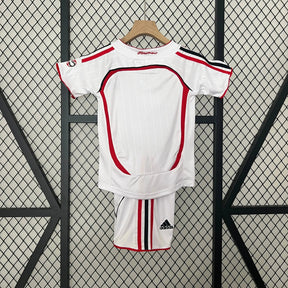 Camisa Ac Milan Retrô Away 2006/07 - Torcedor Infantil Branca - Netmantos