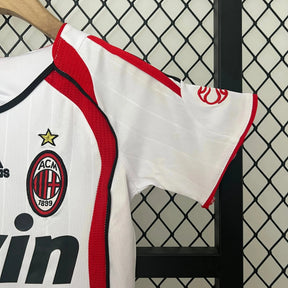 Camisa Ac Milan Retrô Away 2006/07 - Torcedor Infantil Branca - Netmantos