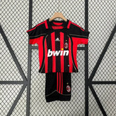 Camisa Ac Milan Retrô Home 2006/07 - Torcedor Infantil Dourada - Netmantos