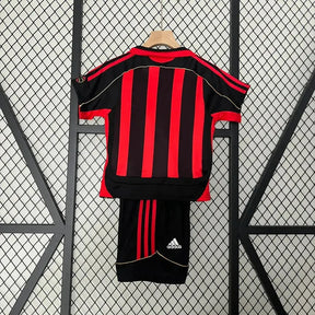 Camisa Ac Milan Retrô Home 2006/07 - Torcedor Infantil Dourada - Netmantos