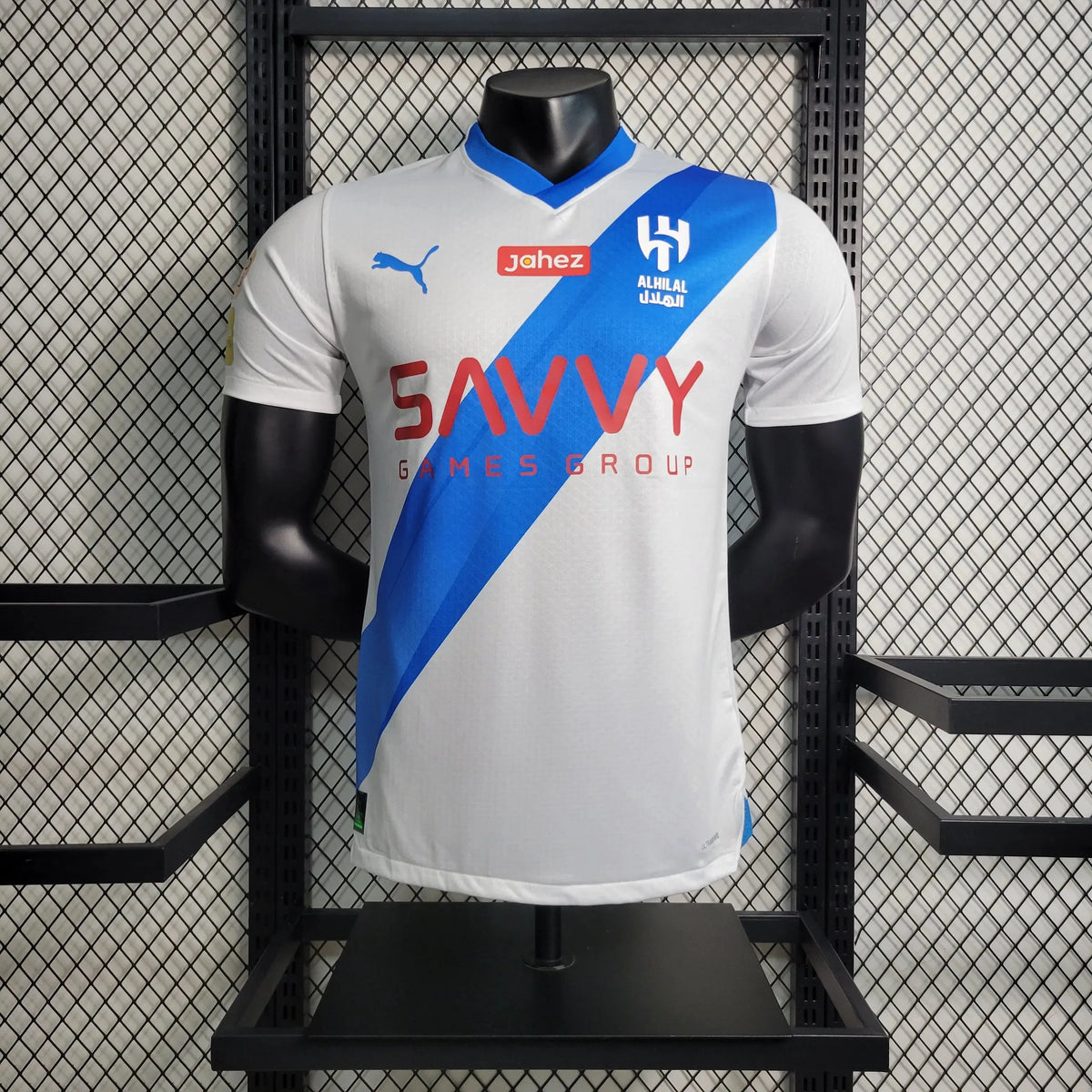 Camisa Al-Hilal Away 23/24 - Jogador Masculina Branca + Neymar 10 - Netmantos
