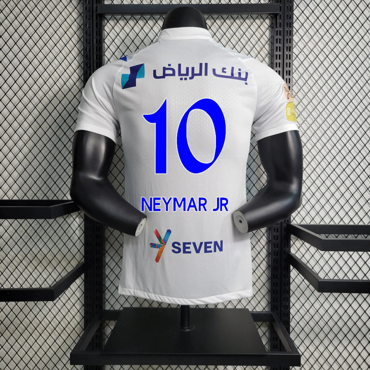 Camisa Al-Hilal Away 23/24 - Jogador Masculina Branca + Neymar 10 - Netmantos