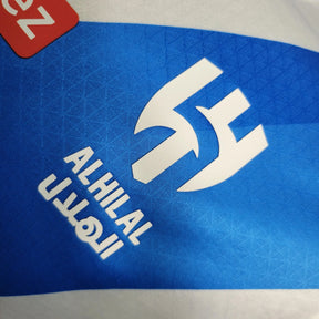 Camisa Al-Hilal Away 23/24 - Jogador Masculina Branca + Neymar 10 - Netmantos