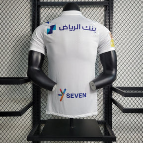 Camisa Al-Hilal Away 23/24 - Jogador Masculina Branca + Neymar 10 - Netmantos