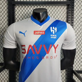 Camisa Al-Hilal Away 23/24 - Jogador Masculina Branca + Neymar 10 - Netmantos