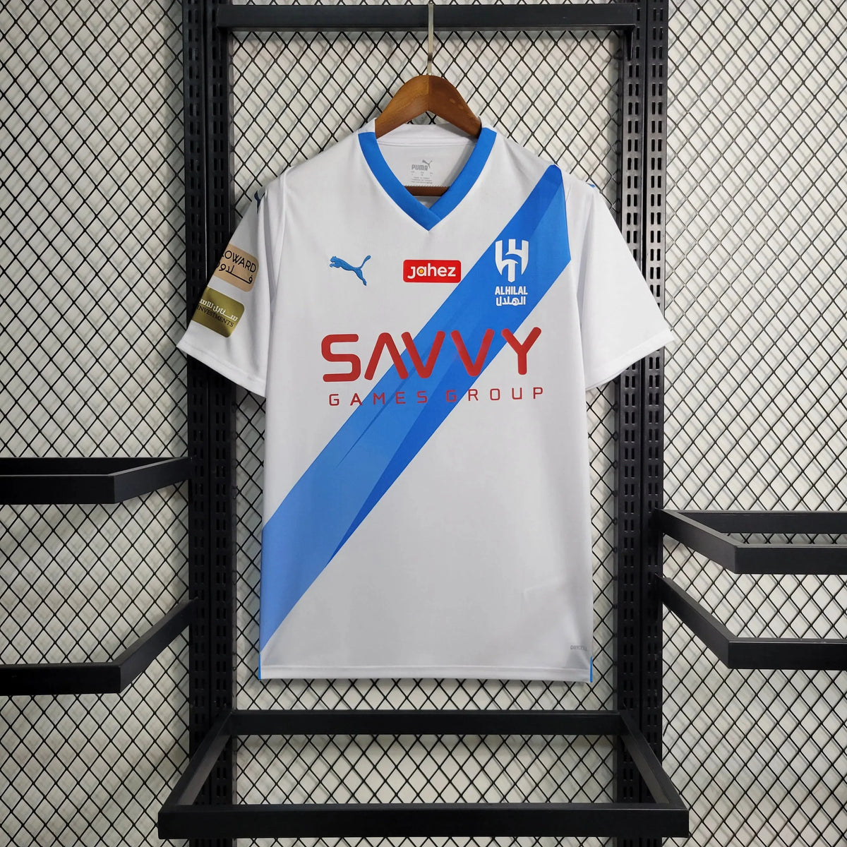 Camisa Al-Hilal Away 23/24 - Torcedor Masculina Branca + Neymar 10 - Netmantos